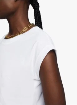 ESPRIT Katoenen T-shirt Met Ronde Hals | Wit -MORGAN Verkoop 4210699