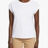 ESPRIT Katoenen T-shirt Met Ronde Hals | Wit