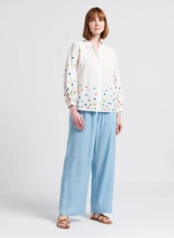 ROSS - Wijde Broek | Blauw -MORGAN Verkoop 4216932