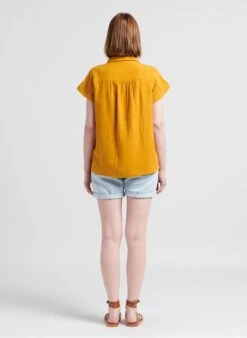 MAISON 123 TROPIC - Katoenen Overhemd Met Klassieke Kraag | Geel -MORGAN Verkoop 4217134