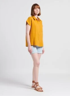 MAISON 123 TROPIC - Katoenen Overhemd Met Klassieke Kraag | Geel -MORGAN Verkoop 4217135