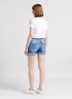 LE TEMPS DES CERISES MADRAGUE - Spijkersshort Met Omgeslagen Pijpjes | Blauw -MORGAN Verkoop 4217196