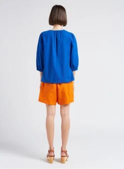 MAISON 123 TITUAN - Katoenen Top Met V-hals | Blauw 13 MAISON 123 TITUAN - Katoenen Top Met V-hals | Blauw -MORGAN Verkoop 4217382