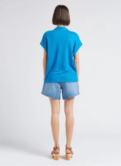 ISYS - Katoenen Spijkershort | Jeans Stone -MORGAN Verkoop 4217394