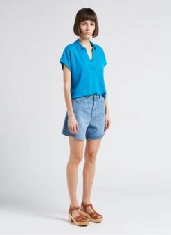 ISYS - Katoenen Spijkershort | Jeans Stone -MORGAN Verkoop 4217395