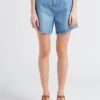 ISYS - Katoenen Spijkershort | Jeans Stone -MORGAN Verkoop 4217399