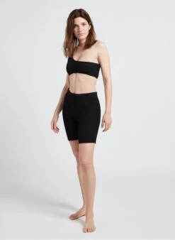 NONZA - Fietsbroek Van Opgerimpelde Stof | Zwart -MORGAN Verkoop 4220256