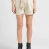 LE TEMPS DES CERISES KALLISTE - Short Van Katoenmix Met Cargozakken | Beige -MORGAN Verkoop 4230022