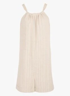 FRNCH DONNA - Rechte Jumpsuit Katoenblend | Wit