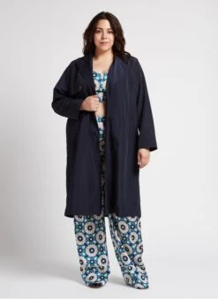 PERSONA RICCI - Wijde, Soepelvallende Broek Met Print | Blauw -MORGAN Verkoop 4236179