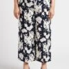 PERSONA RITA - Soepelvallende Cropped Broek Met Print | Blauw -MORGAN Verkoop 4236200
