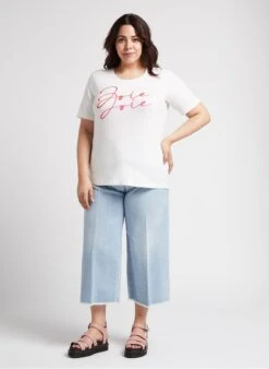 PERSONA IDRA - Cropped Jeans Katoenblend | Blauw -MORGAN Verkoop 4236337