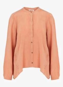 HARMONIA - Rechte Blouse Met Tuniekhals | Oranje -MORGAN Verkoop 4242019