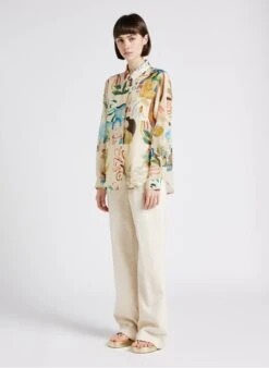 CLOSED ARIA - Spijkerbroek Met Wijd Uitlopende Pijpen | Beige -MORGAN Verkoop 4244781