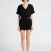 Ikks Playsuit Met Ceintuur En Open Detail Op De Rug | Zwart -MORGAN Verkoop 4244867