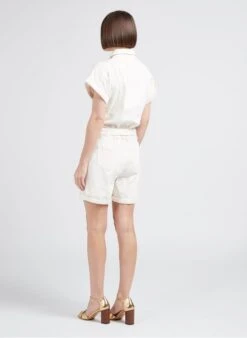 MAISON 123 STELLA - Wijde, Katoenen Playsuit | Beige -MORGAN Verkoop 4244929