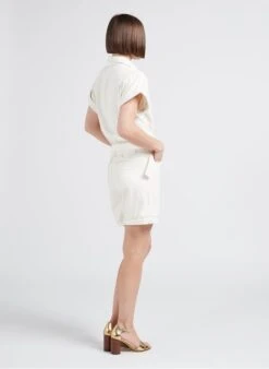 MAISON 123 STELLA - Wijde, Katoenen Playsuit | Beige -MORGAN Verkoop 4244932