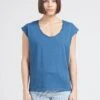 MAISON 123 FASHION - Katoenen T-shirt Met Ronde Hals | Blauw -MORGAN Verkoop 4245063