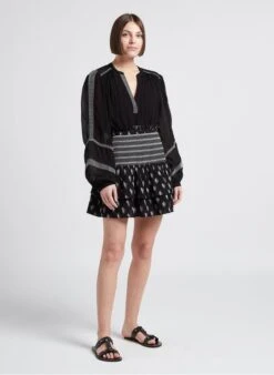 BERENICE BELULA - Ruimvallende Top Met V-hals | Zwart -MORGAN Verkoop 4245471