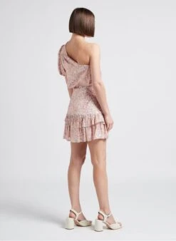 BERENICE TIKA - Asymmetrische Top Met Motiefje | Roze -MORGAN Verkoop 4245492