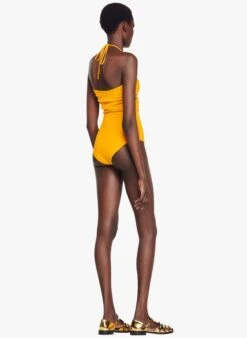 Sandro ASSIYA - Body Van Tricot Met Blote Rug | Oranje -MORGAN Verkoop 4246788