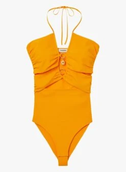 Sandro ASSIYA - Body Van Tricot Met Blote Rug | Oranje -MORGAN Verkoop 4246955