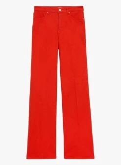 ZAPA JFLARE - Katoenen Jeans Met Wijd Uitlopende Pijpen | Rood