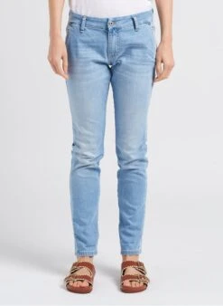 Please Slim-fit Jeans Van Stretchkatoen Met Hoge Taille |