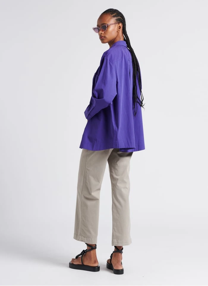 BENSIMON BLUA - Wijde 7/8-broek Van Katoenmix | Grijs 7 BENSIMON BLUA - Wijde 7/8-broek Van Katoenmix | Grijs - Afbeelding 5