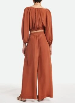 Vanessa Bruno AEL - Blouse Ample Col V Courte | Oranje -MORGAN Verkoop 4268227