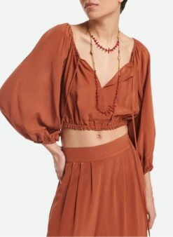 Vanessa Bruno AEL - Blouse Ample Col V Courte | Oranje