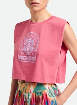 Vanessa Bruno AELLA - Top Col Rond En Coton Imprimé | Veelkleurig