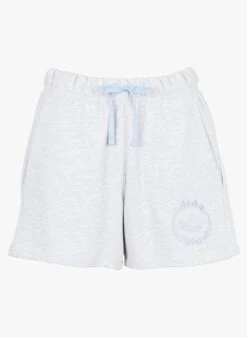 ADIDAS Katoenen Short Met Geborduurd Logo | Grijs