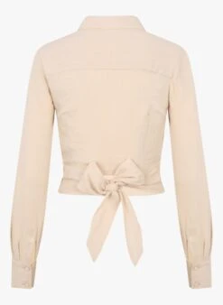KOOKAI Korte Blouse Met Klassieke Kraag | Beige 8 KOOKAI Korte Blouse Met Klassieke Kraag | Beige -MORGAN Verkoop 4268788