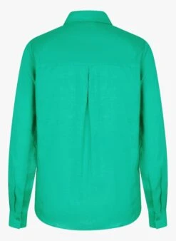 KOOKAI Recht, Linnen Overhemd Met Klassieke Kraag | Groen -MORGAN Verkoop 4268798