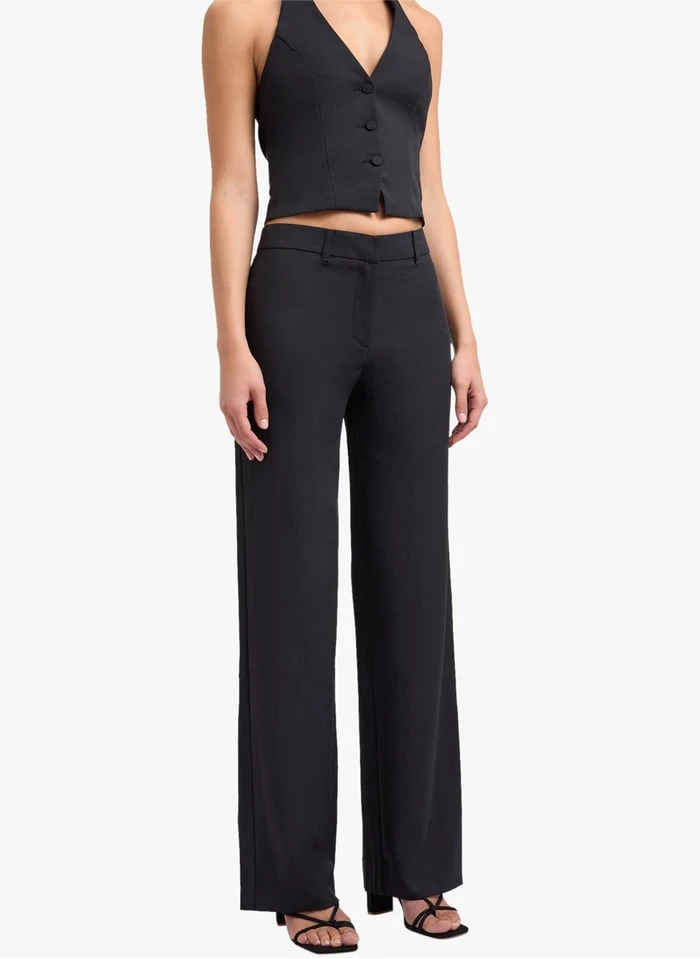 KOOKAI Wijde Broek | Zwart 3 KOOKAI Wijde Broek | Zwart