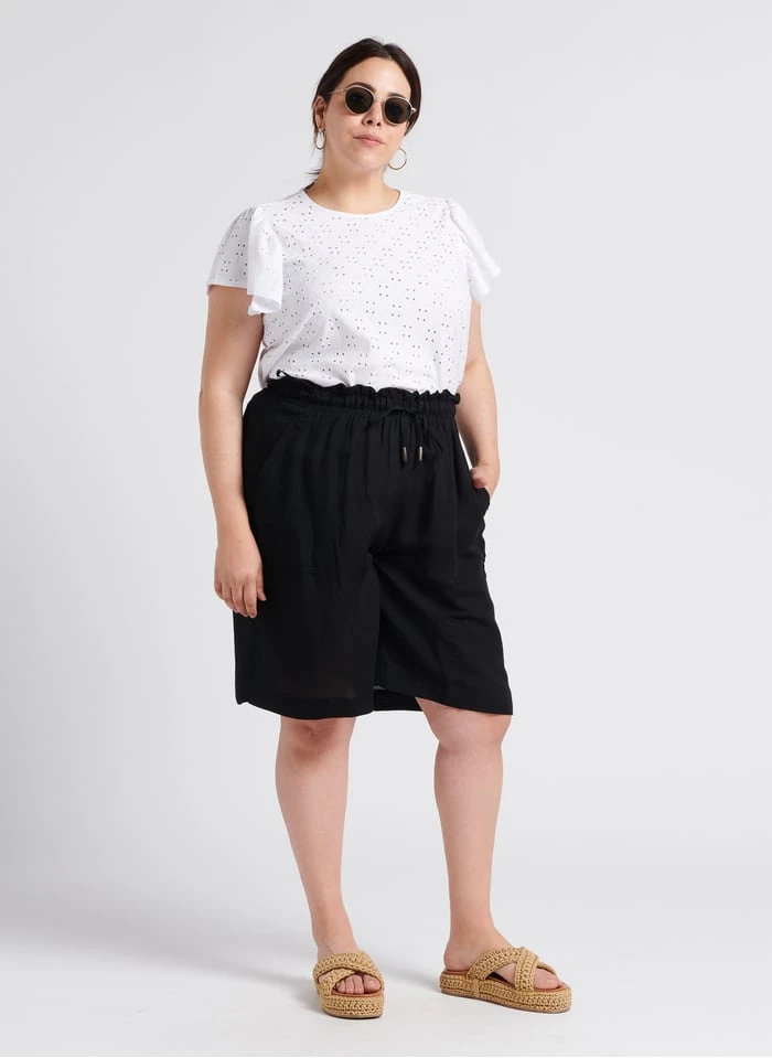 Wijd Short | Zwart 6 Wijd Short | Zwart - Afbeelding 4