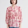 MAISON 123 TOURIA - Top Met Tuniekhals En Bloemenprint | Roze 1 MAISON 123 TOURIA - Top Met Tuniekhals En Bloemenprint | Roze -MORGAN Verkoop 4291122